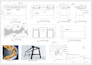 design your furniture technical drawing and 3d render